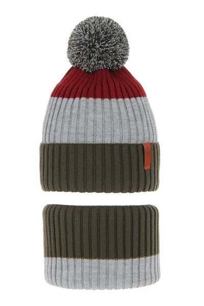 Only & Sons ONSEMILE BOX SCARF BEANIE SET UNISEX - Scarf - light grey 