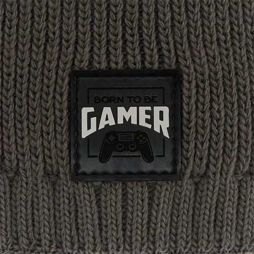 Czapka i komin dla chłopca zimowy komplet, niebieski Gami