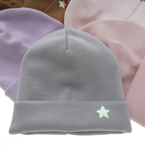 Czapka zimowa dla dziewczynki, różowa, Estrela