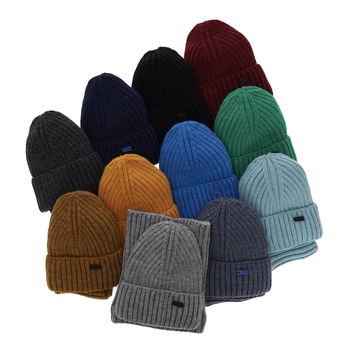 Czapka i komin dla chłopca zimowy komplet, szary Zeno