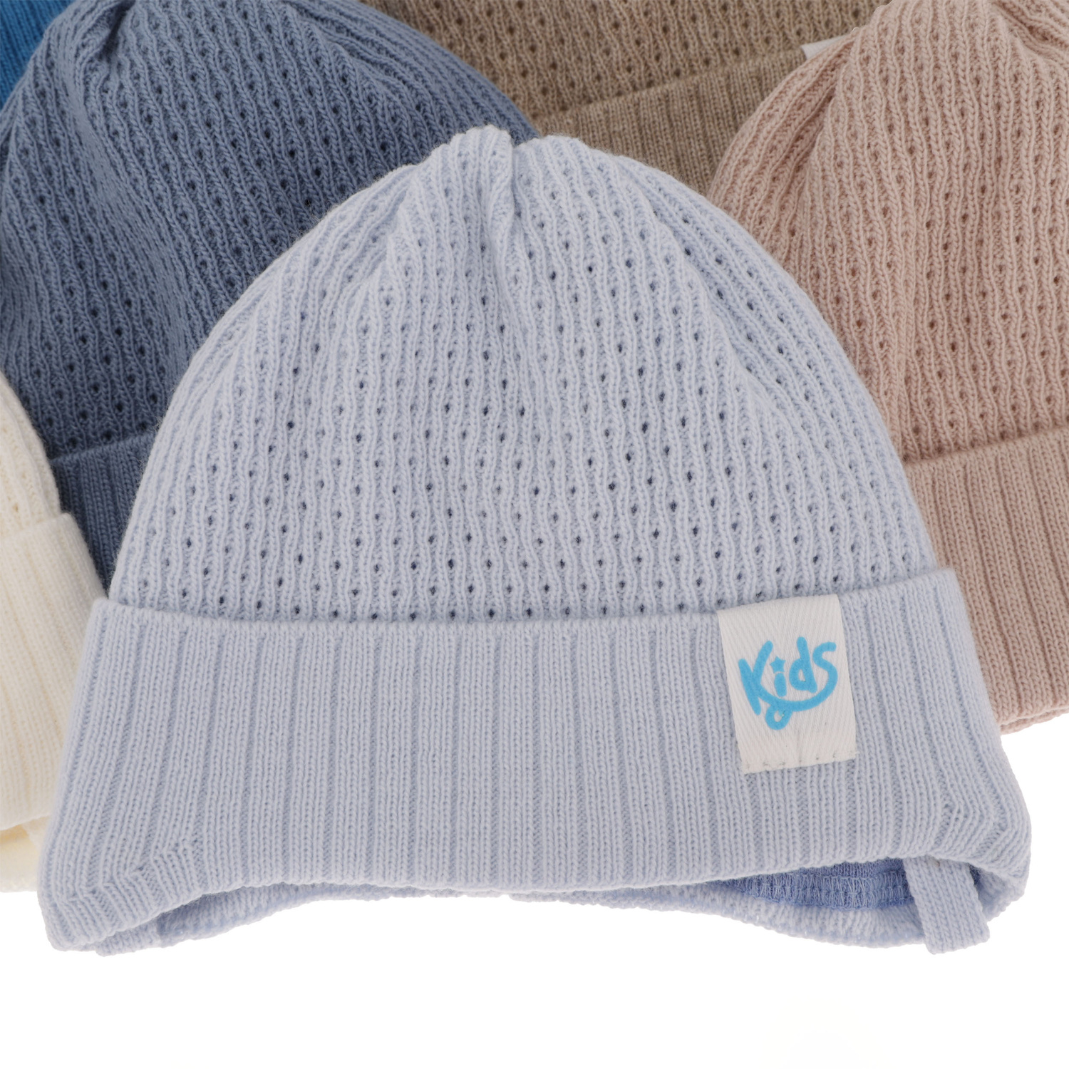 Czapka jesienna, wiosenna dla chłopca, błękitna, wiązana Galvani