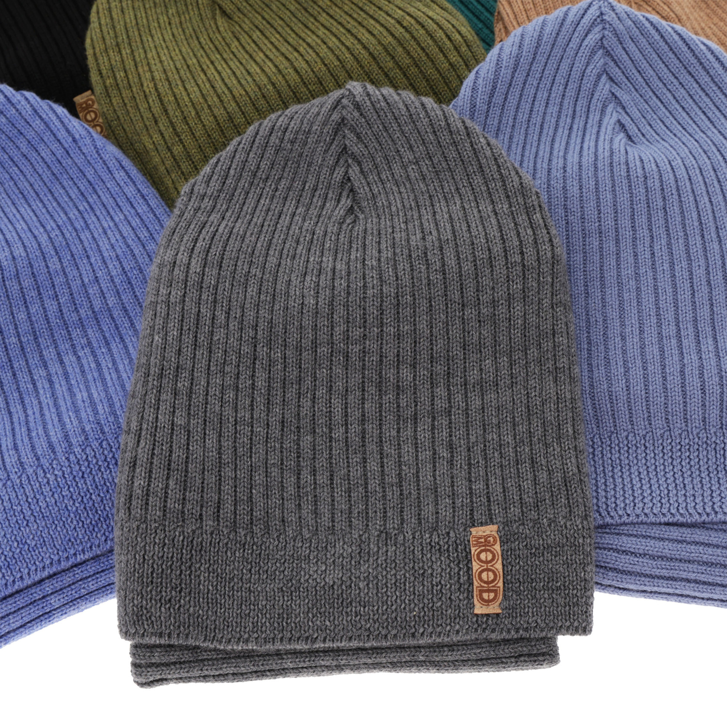 Czapka i komin dla chłopca jesienny, wiosenny komplet, beżowy, 100% wełniany merino Chester