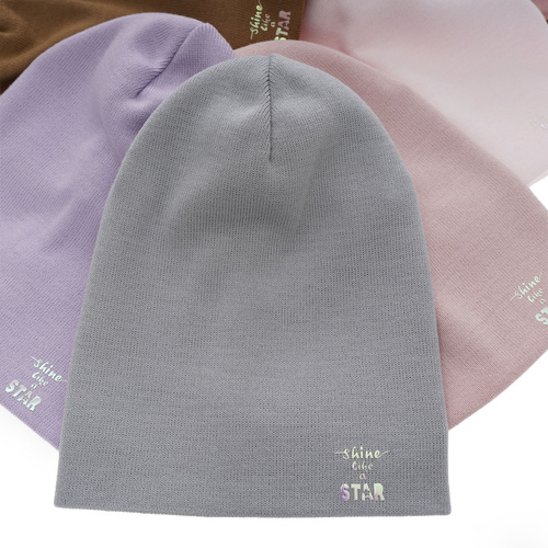 Czapka zimowa dla dziewczynki, różowa, Estrela