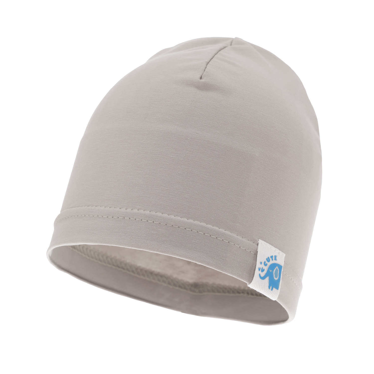 Czapka bawełniana dla chłopca jesienna, wiosenna, beżowa Alek