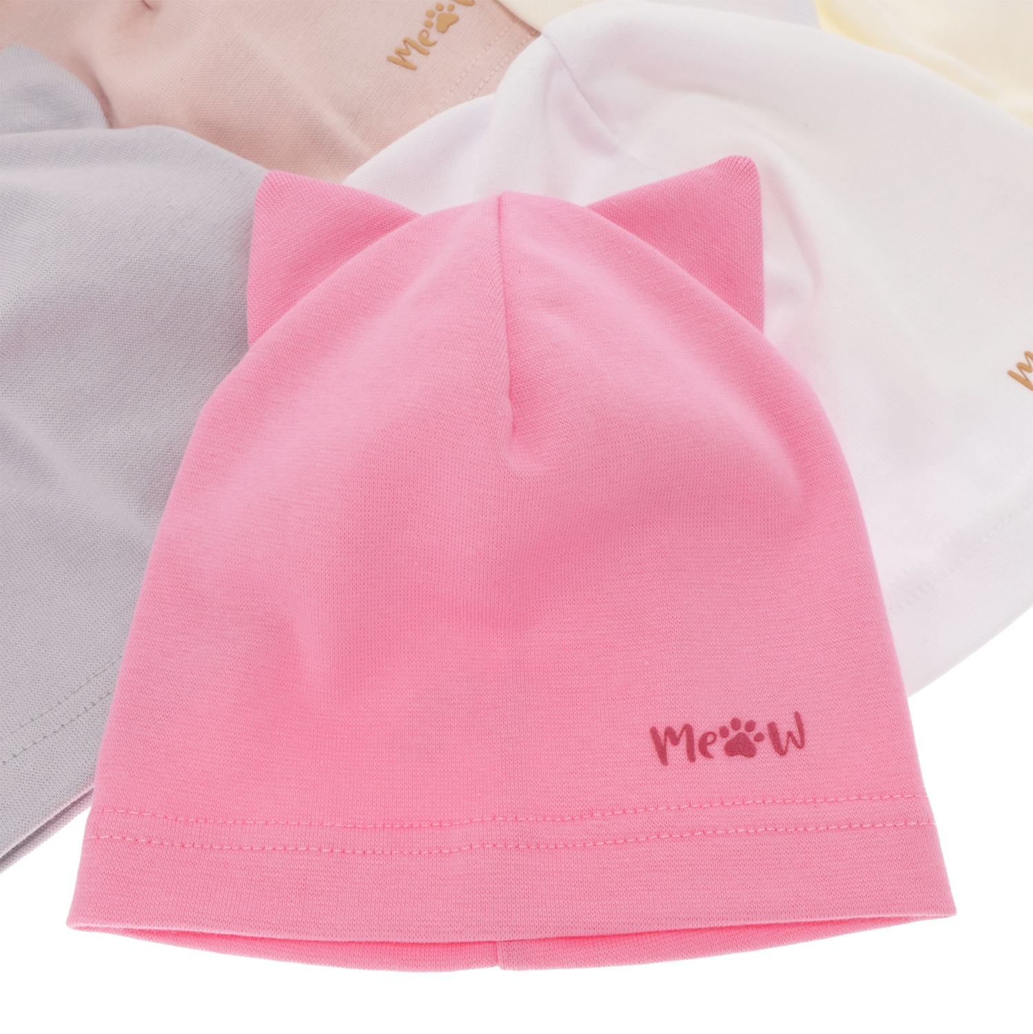 Czapka bawełniana dla dziewczynki jesienna, wiosenna, fioletowa, Jaspera