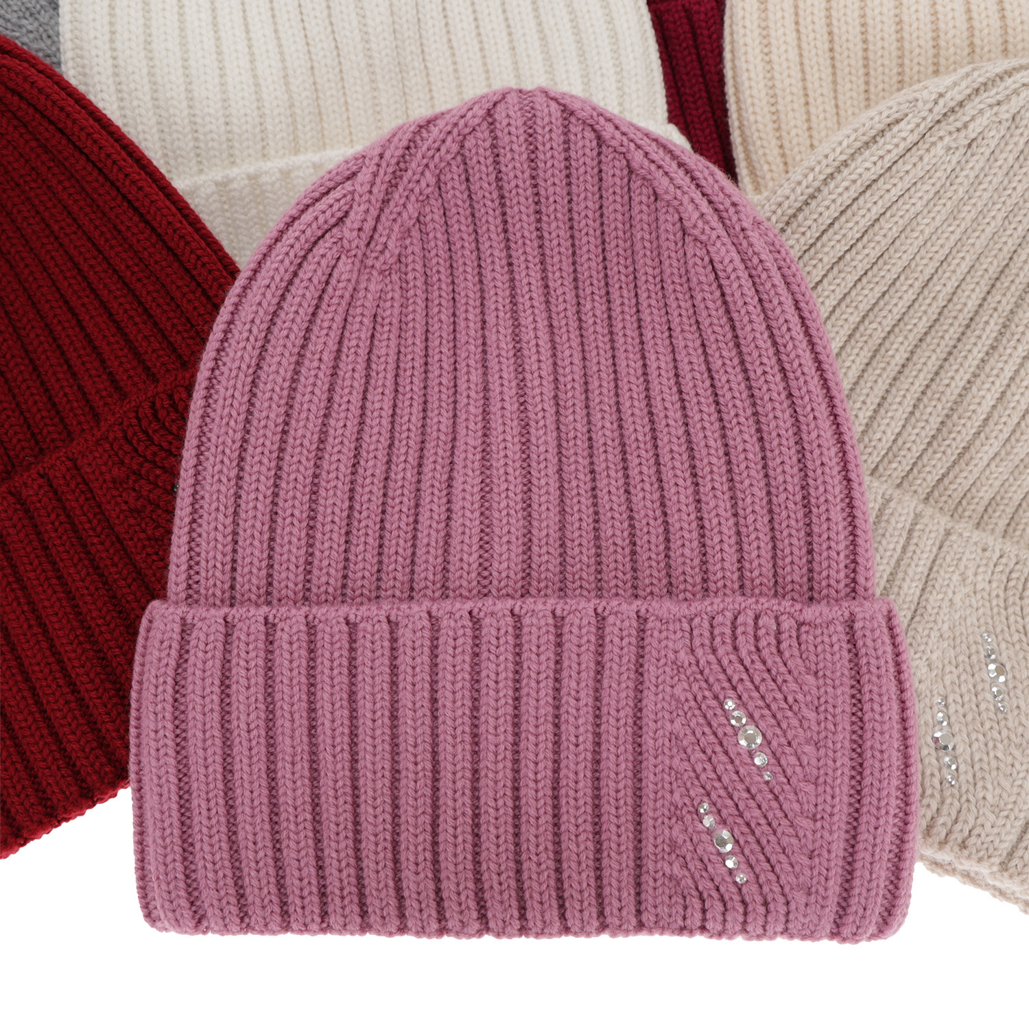 Czapka zimowa damska, czarna, 100% wełniana merino Ariga