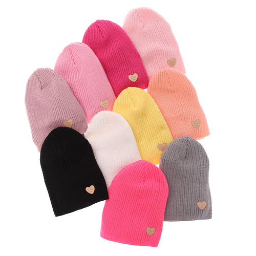 Czapka i komin dla dziewczynki jesienny, wiosenny komplet, z bawełną, różowy Wega