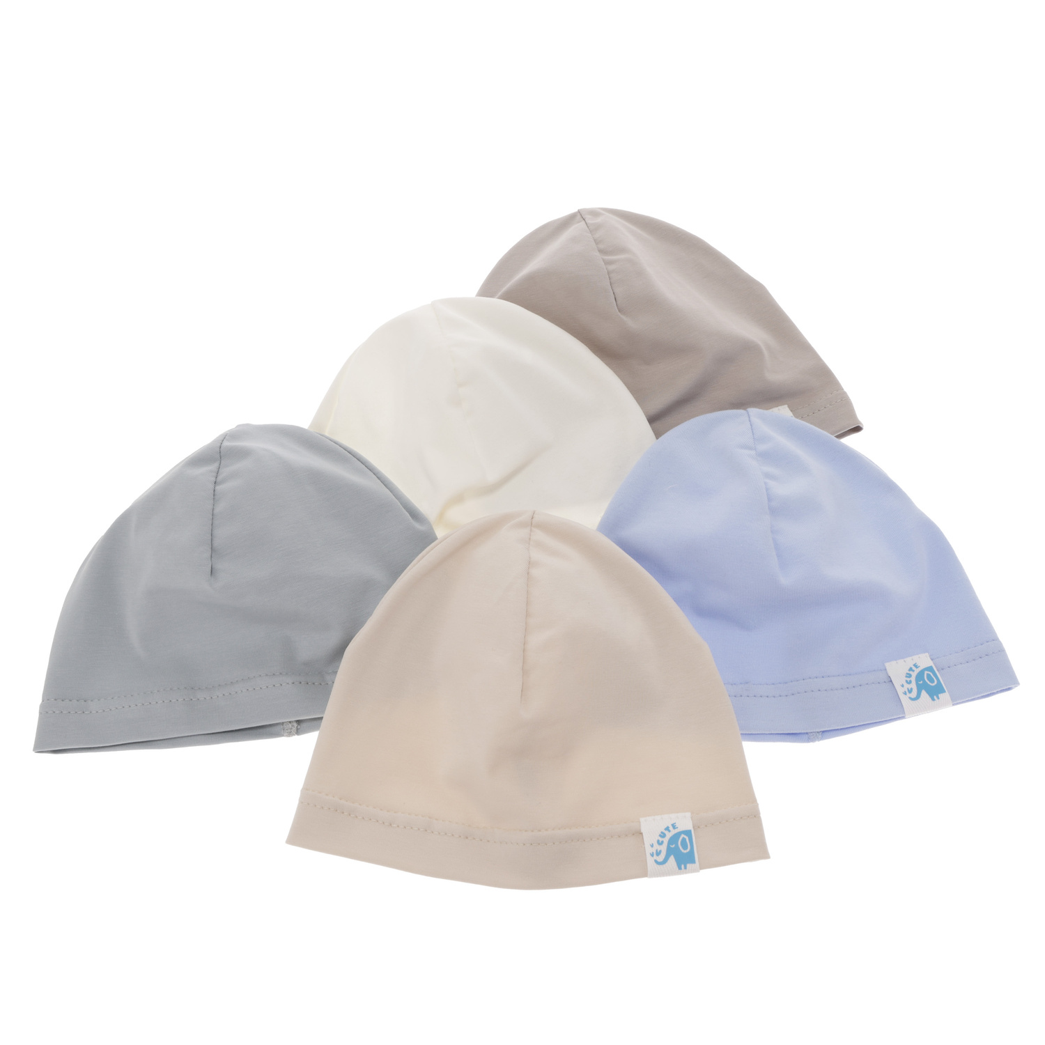 Czapka bawełniana dla chłopca jesienna, wiosenna, beżowa Alek