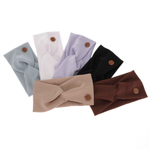 Opaska jesienna, wiosenna dla dziewczynki, szara, bawełniana Kasjana