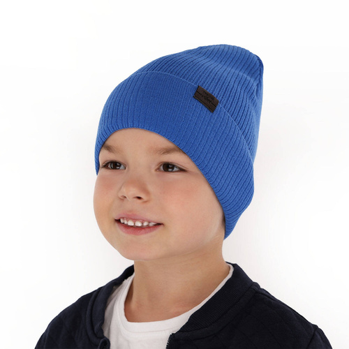 Czapka jesienna, wiosenna dla chłopca, szmaragdowa, bawełniana Rodan