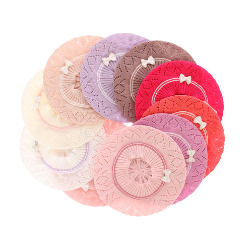 Beret dla dziewczynki jesienny, wiosenny, jasnoróżowy, Bibi