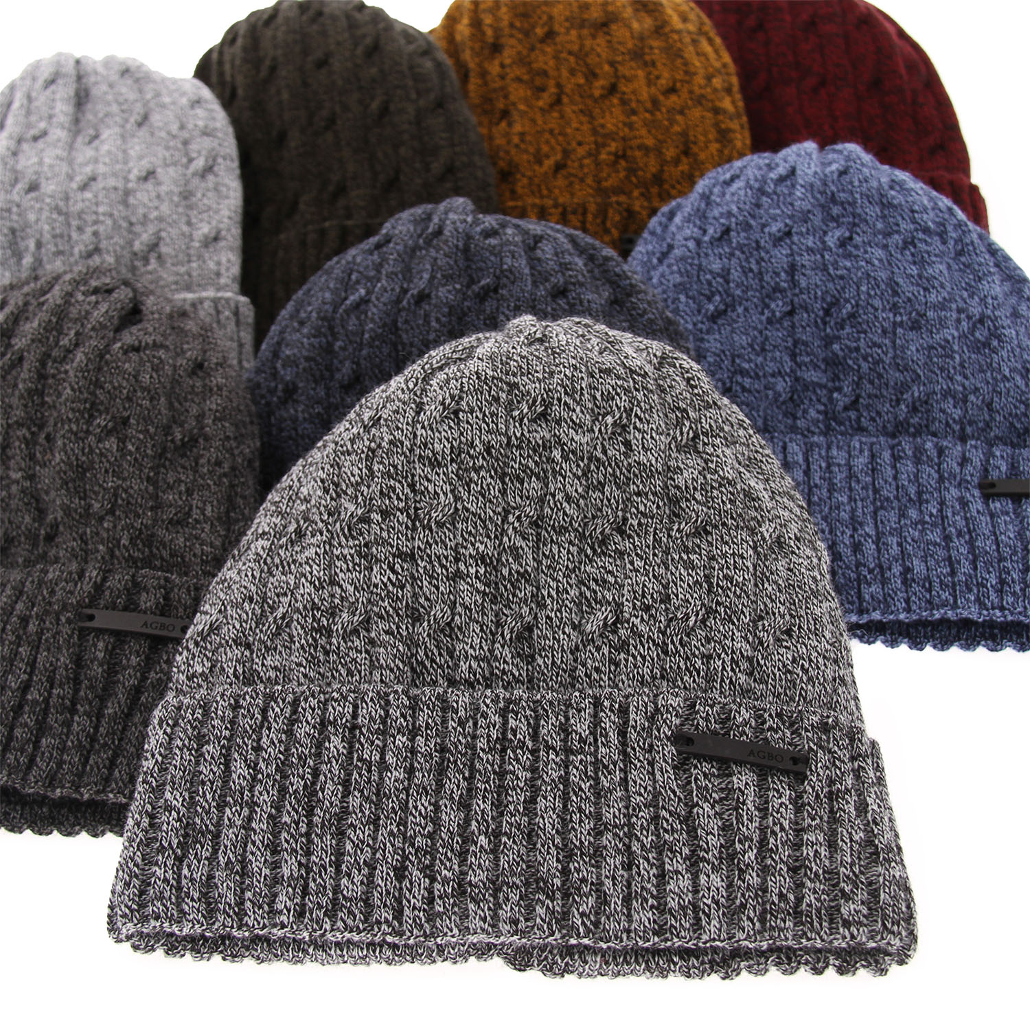 Czapka zimowa męska, khaki, Mishel