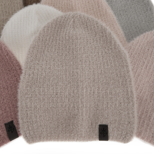 Czapka zimowa damska, camel, Frances