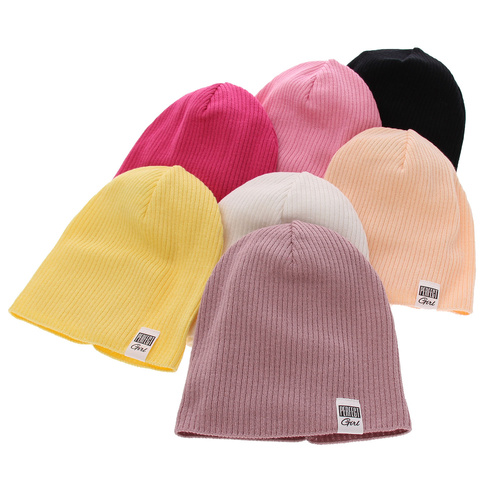 Czapka i komin dla dziewczynki jesienny, wiosenny komplet, z bawełną, różowy Farinka