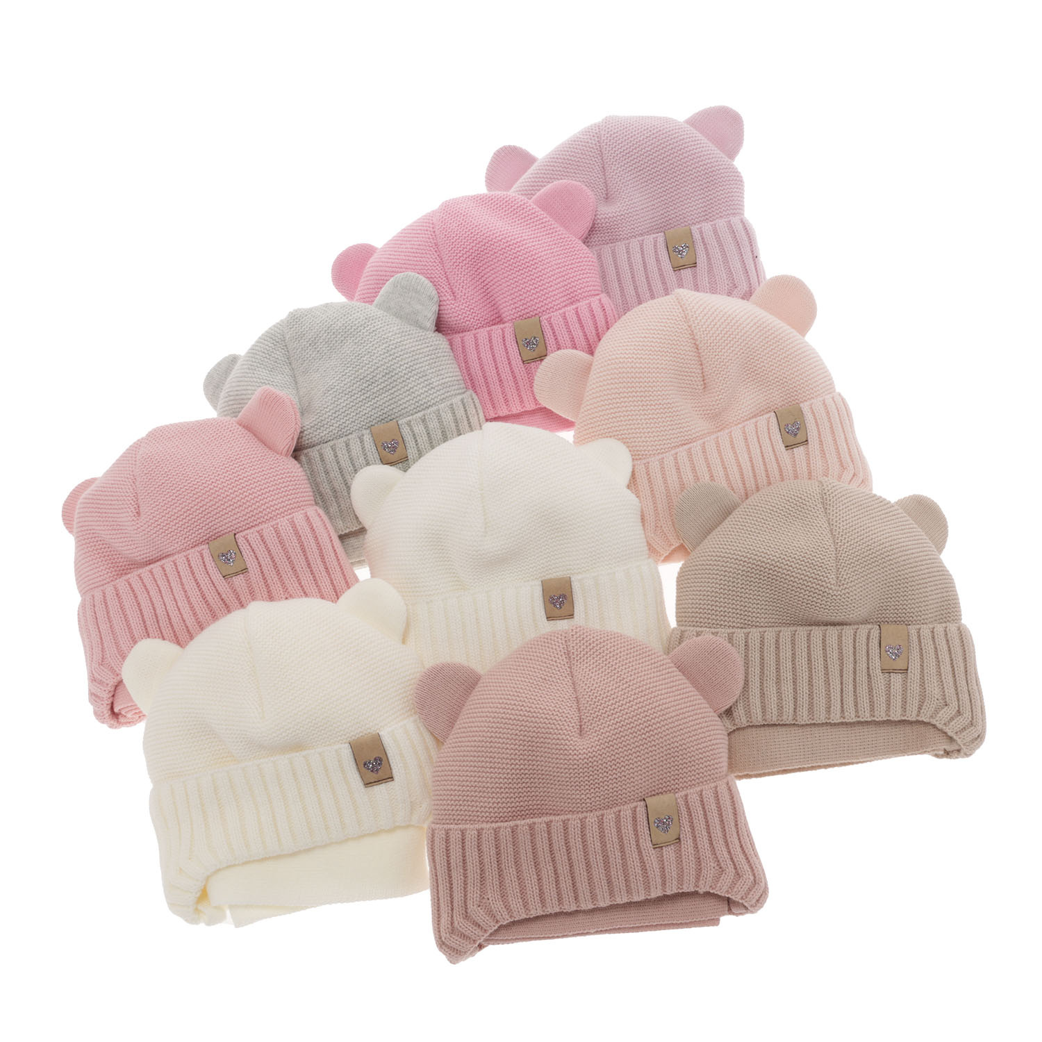 Czapka i szalik dla dziewczynki zimowy komplet, jasnoróżowy Alice