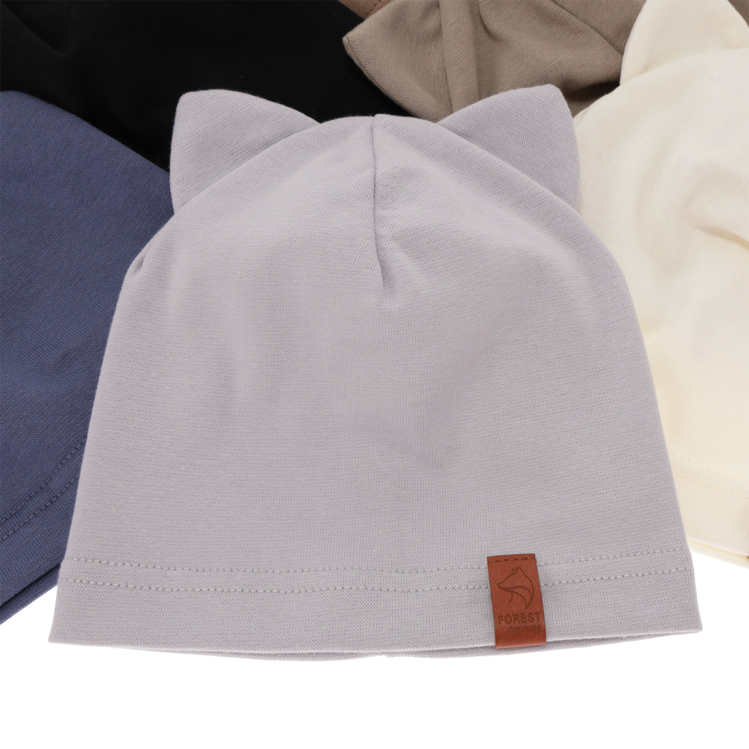 Czapka bawełniana dla chłopca jesienna, wiosenna, czarna, Jasper