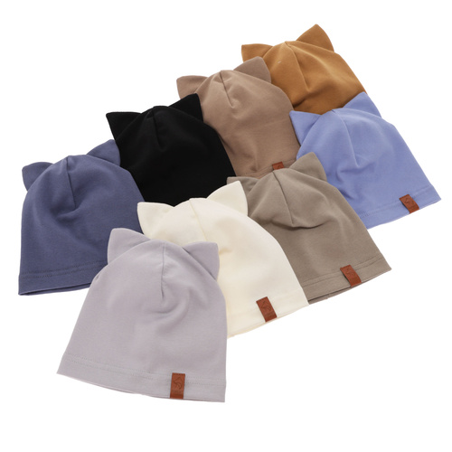 Czapka bawełniana dla chłopca jesienna, wiosenna, ciemnoniebieska Jasper