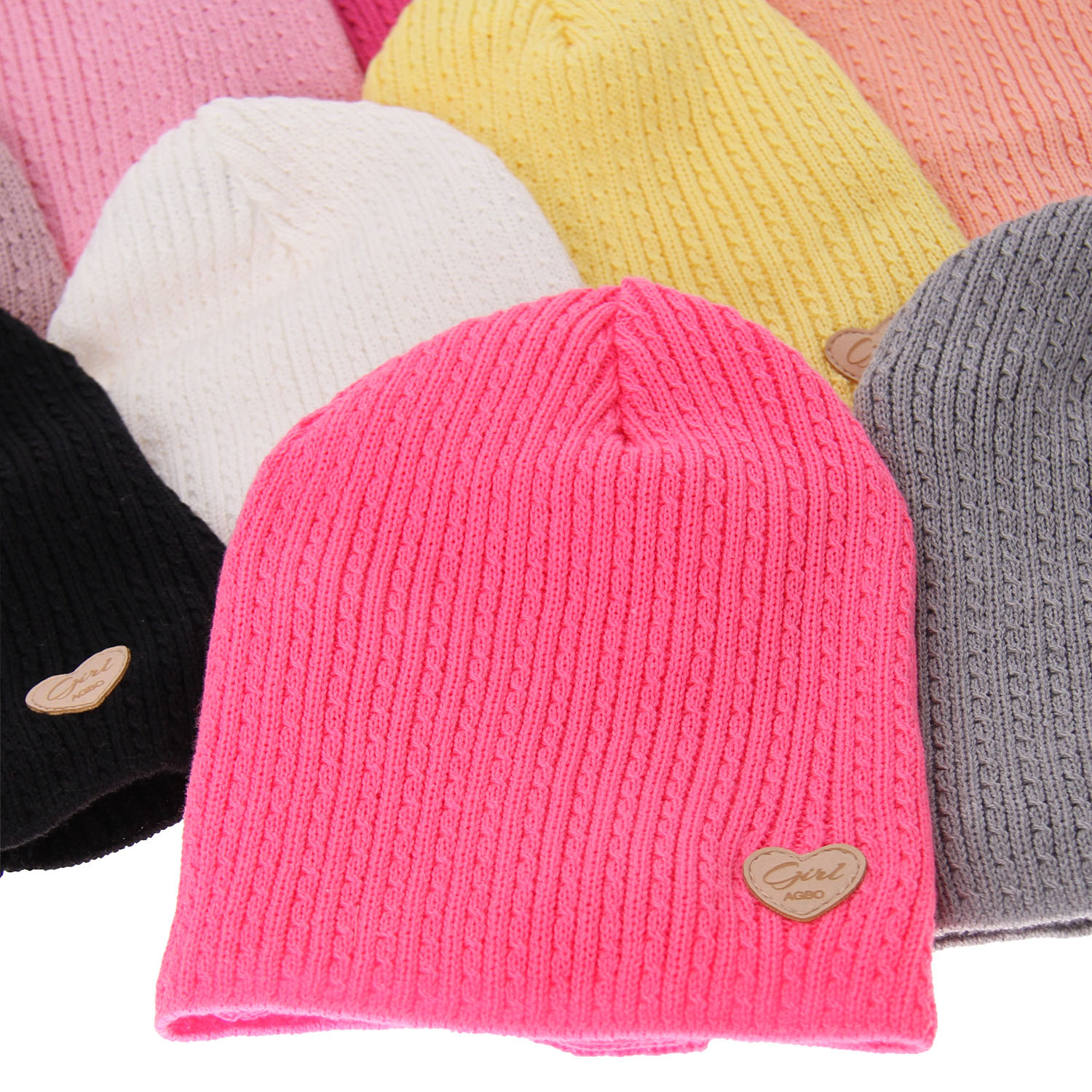 Czapka i komin dla dziewczynki jesienny, wiosenny komplet, z bawełną, różowy Wega