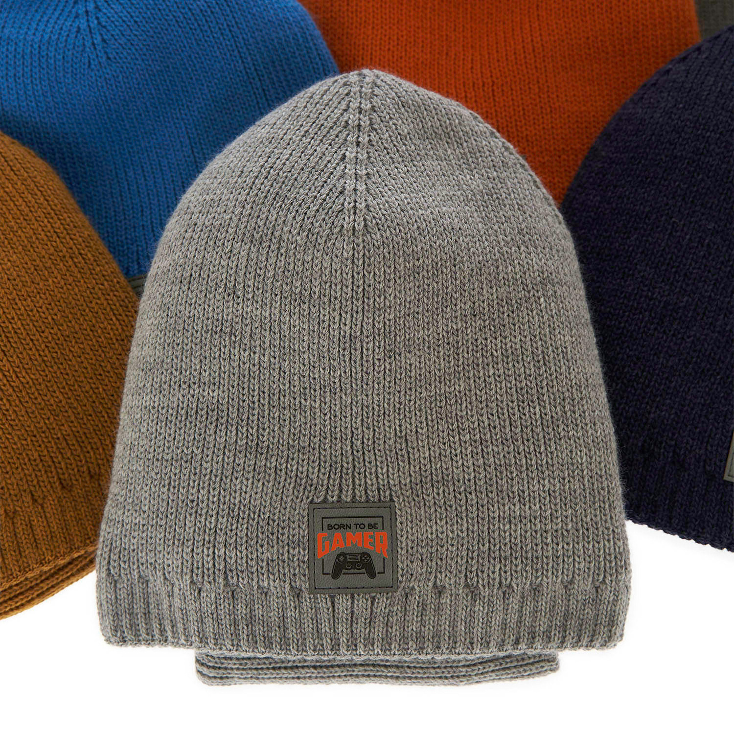 Czapka i komin dla chłopca zimowy komplet, niebieski Gami