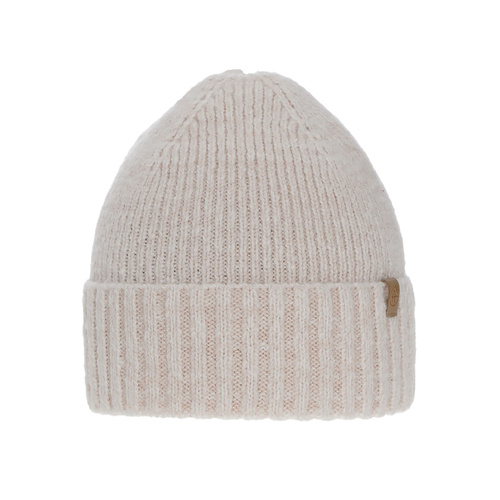 Czapka zimowa damska, różowa, z wełną merino Alvara