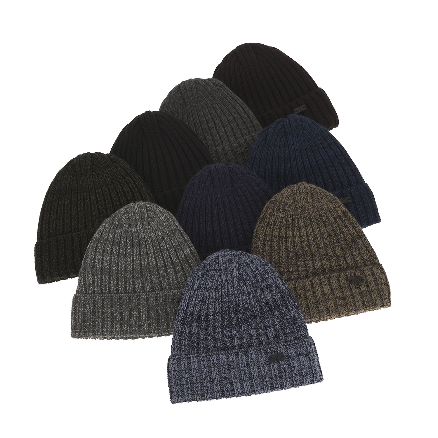 Czapka zimowa męska, bordowa, z wełną merino, Timon