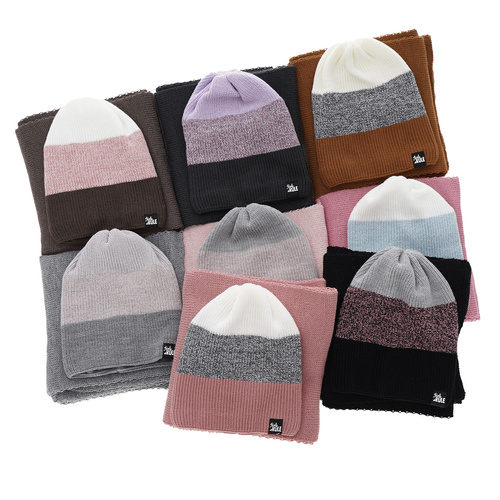 Czapka i szalik dla dziewczynki zimowy komplet, różowy Kourtney