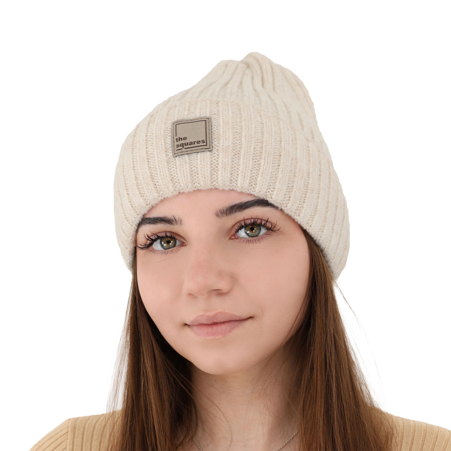 Czapka zimowa damska, różowa, z wełną merino Benedetta