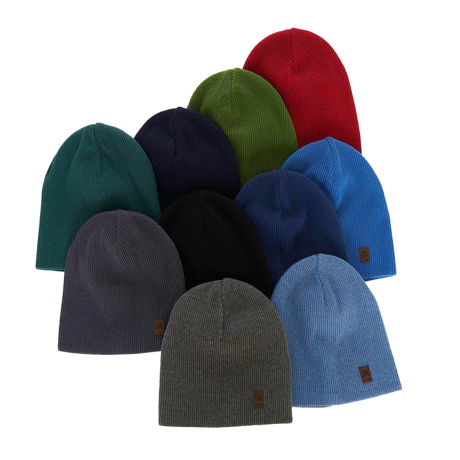 Czapka jesienna, wiosenna dla chłopca, dwuwarstwowa Bonus, z bawełną, niebieska