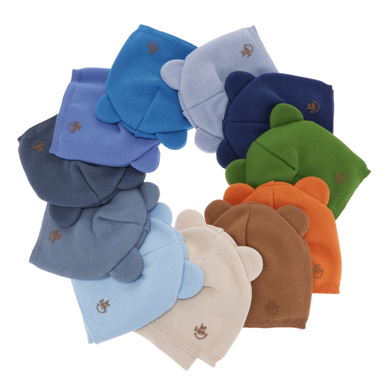 Czapka i komin dla chłopca jesienny, wiosenny komplet, z bawełną, błękitny Ludvic