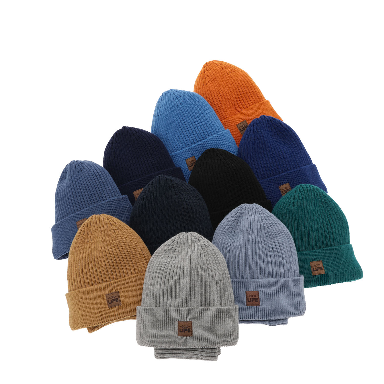 Czapka i komin dla chłopca zimowy komplet, camel Basilio