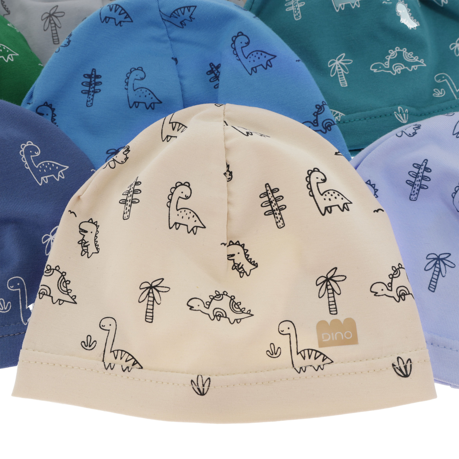 Czapka niemowlęca jesienna, wiosenna, zielona, bawełniana Jovik