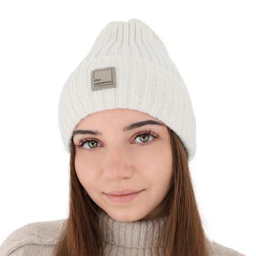 Czapka zimowa damska, różowa, z wełną merino Benedetta