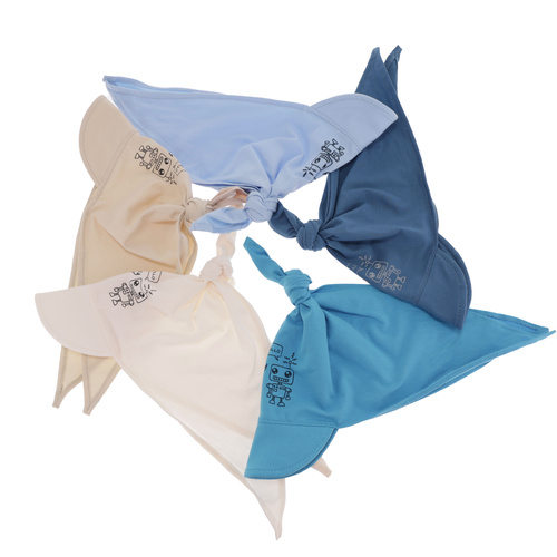 Chusta z daszkiem dla chłopca, beżowa, bawełniana Robik