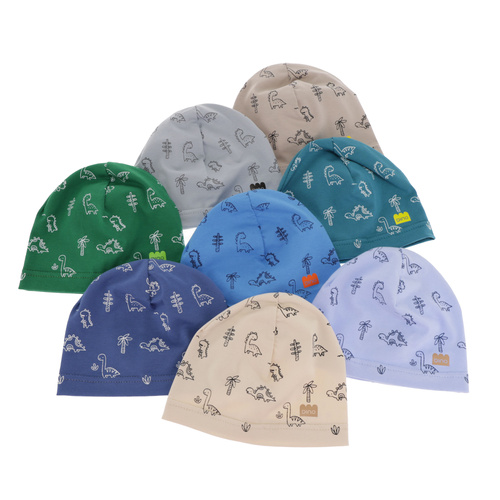 Czapka niemowlęca jesienna, wiosenna, zielona, bawełniana Jovik