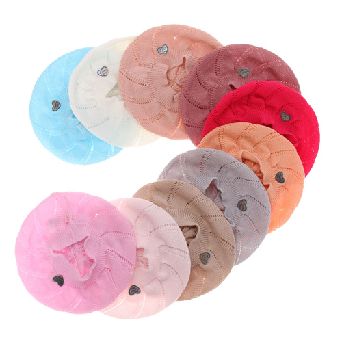 Beret dla dziewczynki jesienny, wiosenny, różowy Hilda