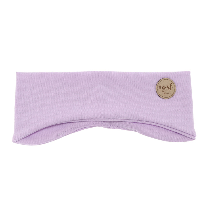 Opaska jesienna, wiosenna dla dziewczynki, fioletowa Maranta