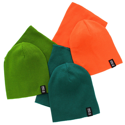 Czapka i komin dla chłopca jesienny, wiosenny komplet, z bawełną, granatowy Tunis